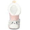 Memoi Women's Kitty Embellished Plush Lined Slippers Blush S-M - 3 of 4