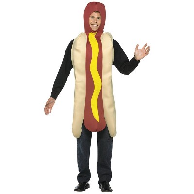 Imposta Costumes Men's Hot Dog Adult Costume Bodysuit Brown One Size