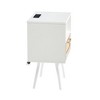 Mid-Century Modern Nightstand,15.75" Rattan Night Stands with Power Outlet & USB Ports,Drawer Solid Wood Legs, Bedroom Night Stand - 4 of 4
