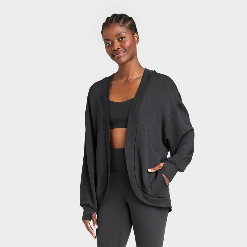 Women's French Terry Cardigan - All In Motion™, 1 of 12