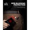 Mens Wallet for Apple AirTag, Bifold Full Grain Leather AirTag Wallet for Men, RFID Blocking - 2 of 4