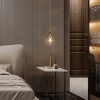 LNC Capensis Matte Black and Polished Gold Clear Glass Globe LED Mini Indoor Kitchen Island Light - 3 of 4