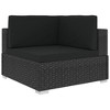 vidaXL Patio Lounge Set Set of 8 Black - 4 of 4