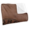 Kids' Ford Vintage Bronco Leather Logo Silky Touch Blanket White 36X58 - 3 of 4