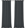 Kate Aurora Artisan Lightweight Transparent Faux Silk Sheer Grommet Single Curtain Panel - 2 of 4