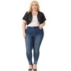 Agnes Orinda Women's Plus Size Sheer Lace Open Front Lightweight Elegant Shrugs - 3 of 4