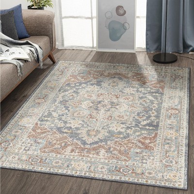Luxe Weavers Pastel Floral Pattern Indoor Area Rug