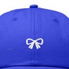 Dalix Bow Embroidered Coquette Cotton Summer Cute Outdoor Baseball Cap Dad Hat Womens - 2 of 4