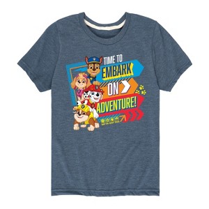 Boys' - Paw Patrol - Time To Embark On Adventure Short Sleeve Graphic T-Shirt - 1 of 4