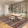 Acekool Boho Runner Rug 2x6, Non-Slip Washable Bohemian Pattern Low Pile Carpet for Kitchen, Bathroom, Bedroom, Soft Floor Cover Red - 3 of 4