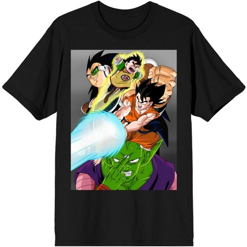 Dragon Ball Z Mens Size 2XL Black Anime Super Saiyan Goku Graphic T-Shirt