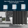LiBa Premium Waffle Weave Shower Curtain - Water Repellent and Heavyweight, Hotel Quality, Machine Washable Liner for Bathroom - 3 of 4