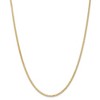 Black Bow Jewelry 2.5mm, 14k Yellow Gold, Flat Wheat Chain Necklace - 3 of 4