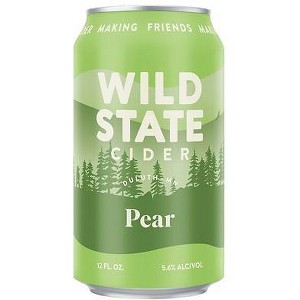 Wild State Pear Hard Cider - 4pk/16 fl oz Cans - 1 of 1