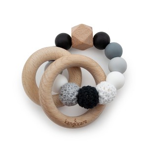Kanga Care Silicone & Wood Crocheted Teething Ring - 1 of 4