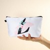 Unique Bargains Large Capacity Zipper Personalized Small Makeup Bag White - 4 of 4