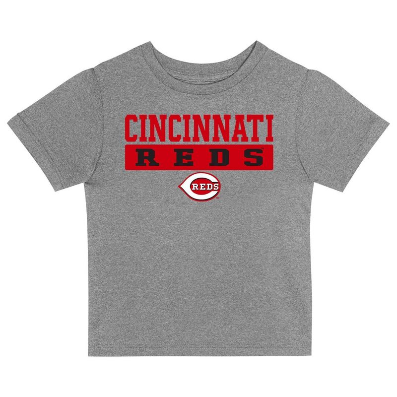MLB Cincinnati Reds Toddler Boys&#39; 2pk T-Shirt, 2 of 4