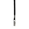 SICURIX Flat Lanyard with Bulldog Clip, Black, Pack of 100 - 2 of 4