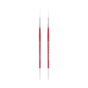 Creative Mark Polar Flo Professional Watercolor Brushes - Rigger  - Short Handle, Nickel-Plated Seamless Brass Ferrule - Art Paint Brushes for Acrylic - 1 of 4