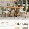 YOOCOZZ 5-Piece Extendable Retro Dining Table Set for 4 with Chairs - 3 of 4