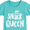 Girls' - Instant Message - Snack Queen Fitted Short Sleeve Graphic T-Shirt - 2 of 4