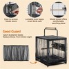 Yaheetech  26" Wrought Iron Travel Bird Cage Carrier, Black - 4 of 4