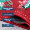 Christmas Area Rug, Foldable Xmas Throw Carpet with Non Slip Backing, Low Pile Stain Resistant Floor Carpet for Living Room, Bedroom - 2 of 4