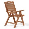 WestinTrends Malibu HDPE Adjustable Highback Folding Patio Dining Chair - 4 of 4