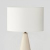 Brightech Nathaniel Mid-Century (Includes LED Light Bulb) Empire Table Lamp Matte Beige Cement - 3 of 4