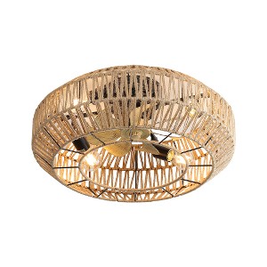 BestParts 22" Boho Caged Ceiling Fan - Remote Control, Energy-Saving Reversible Motor, ETL Certified - 1 of 4