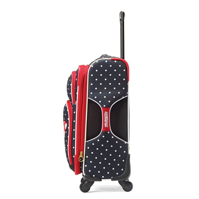 American Tourister Minnie Mouse Red Bow Softside Carry On Spinner Suitcase, 2 of 10