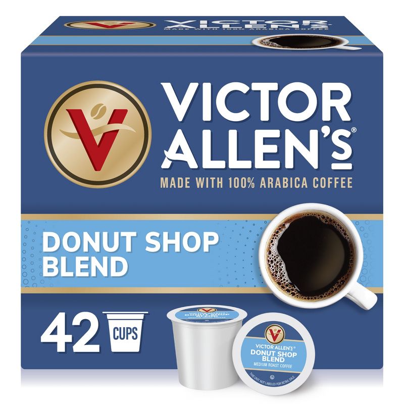 Victor Allen's Coffee Donut Shop Blend Single Serve Coffee Pods, 42 Ct, 1 of 13