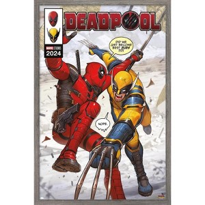 Trends International Marvel Deadpool & Wolverine - Homage Cover #1 Framed Wall Poster Prints - 1 of 4