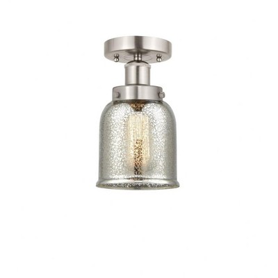 Bell - 1 Light Semi-Flush Mount In Industrial Style-8.25 Inches Tall and 6.5 Inches Wide
