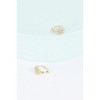 Slickblue Gold Star Helix Ear Clips, Faux Diamond Center, Small Cuff Earrings, Stylish Jewelry, 0.4" - 2 of 2