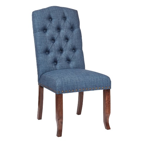 Jessica Tufted Dining Chair Navy Osp, Navy Blue Tufted Dining Chair