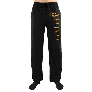 DC Comics Batman Leg Print Men's Loungewear Lounge Pants - 1 of 2