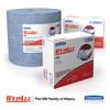 WypAll X90 Cloths, BRAG Box, 2-Ply, 11.1 x 16.8, Denim Blue, 136 / Carton - 4 of 4