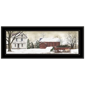 "Christmas Trees for Sale" By Billy Jacobs, Ready to Hang Framed Print, Black Frame - 1 of 1
