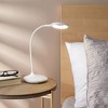Insten LED Desk Lamp, Bright Table Lamp, Rechargeable, Flexible Neck, Touch Control, Adjustable Brightness, 400 Lumens, White - 2 of 4
