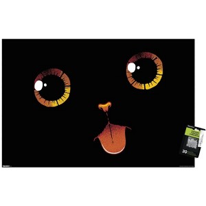 Trends International Tobe Fonseca - Black Cat Minimalist Tongue Unframed Wall Poster Prints - 1 of 4
