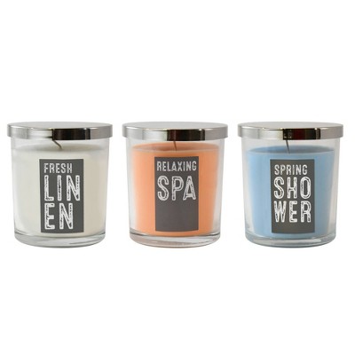 18oz 3ct Fresh Collection Scented Candle Set