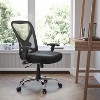 Emma and Oliver 400 lb. Big & Tall Black Mesh Height Adjustable Back Ergonomic Office Chair - 2 of 4