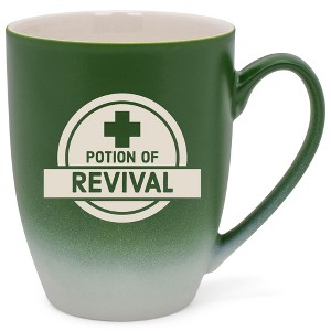 100 North Magic Potion 10 Ounce Green and White Two Toned Ombre, Comfortably Fits Your Hands, Ceramic Tea Coffee Cup Mug, Potion of Revival - 1 of 1