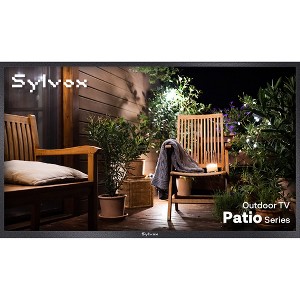SYLVOX Smart Outdoor TV, 50" 4K UHD 700nits Weatherproof Google TV, IP55 Waterproof TV for Partial Sun (Patio NEW) - 1 of 4
