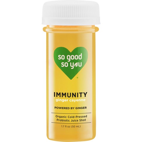 So Good So You Immunity Ginger with Cayenne Organic Probiotic Shot - 1.7 fl oz - image 1 of 4