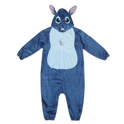 Lilo & Stitch Stitch Adult Long Sleeve Hooded Kigurumi Onesie Costume Cosplay Suit