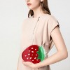 MaseiKar Strawberry Purse for Women and Girls, Soft Strawberry Crossbody Bag with Chain Strap, Strawberry Bag Novelty Purse - 3 of 4