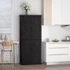 Aghana Digitals 72.5" Freestanding Kitchen Pantry Cabinet with 4 Doors, Large Drawer, 6-Tier - 2 of 4