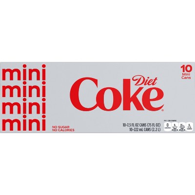 Diet Coke - 10pk/7.5 fl oz Mini-Cans